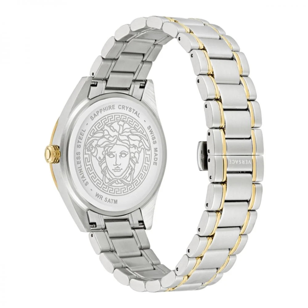 Versace Gray Stainless Steel Dress Watch