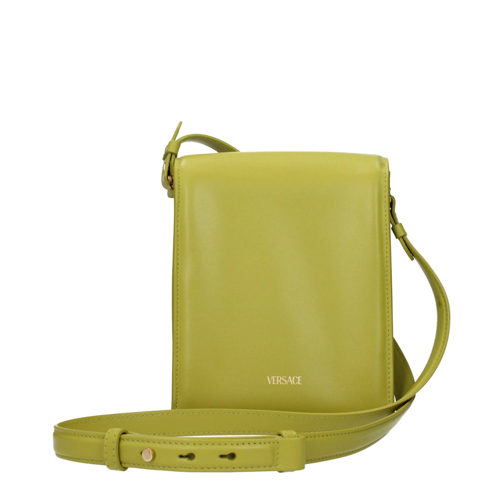 Versace Green Leather Crossbody Bag