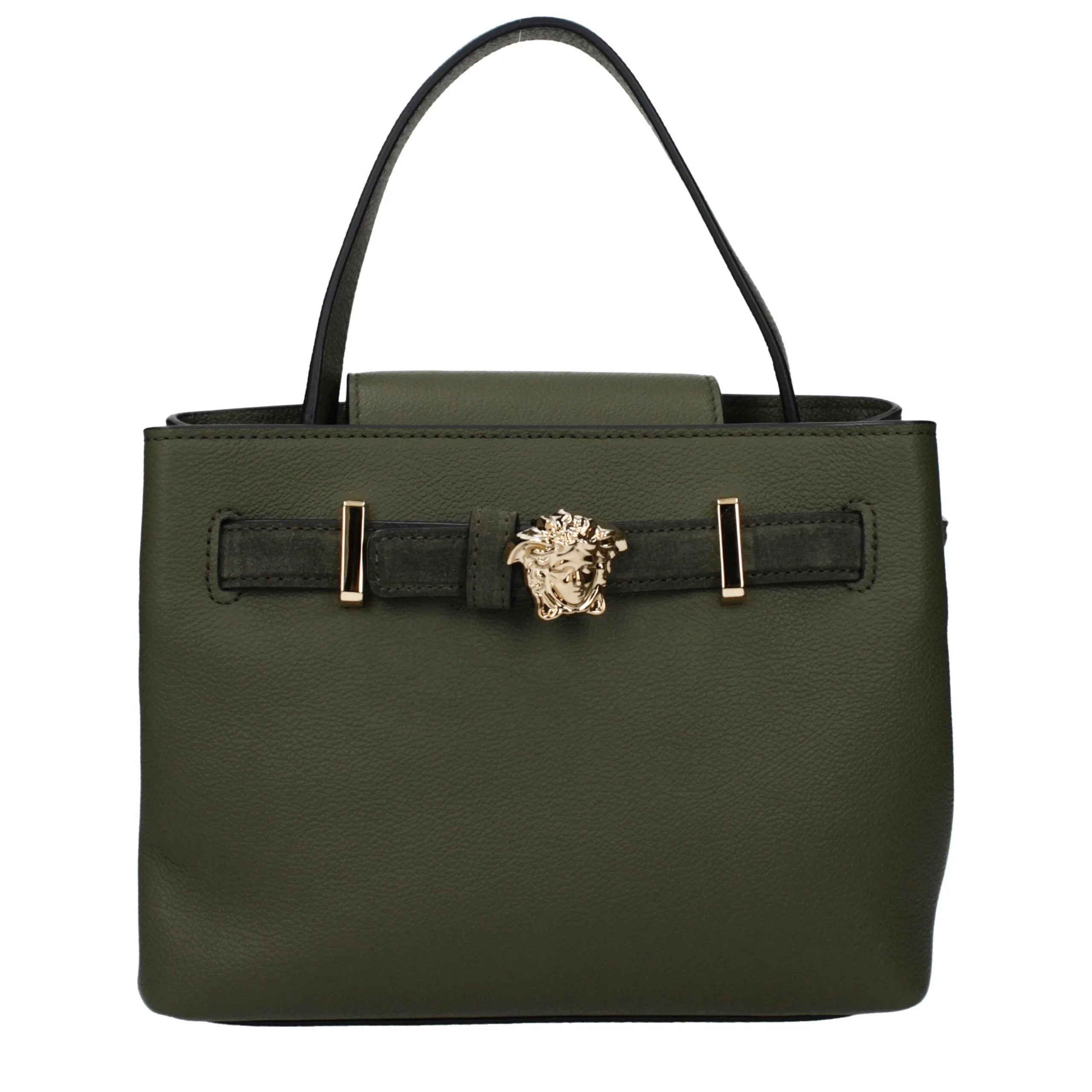 Versace Green Leather Handbag