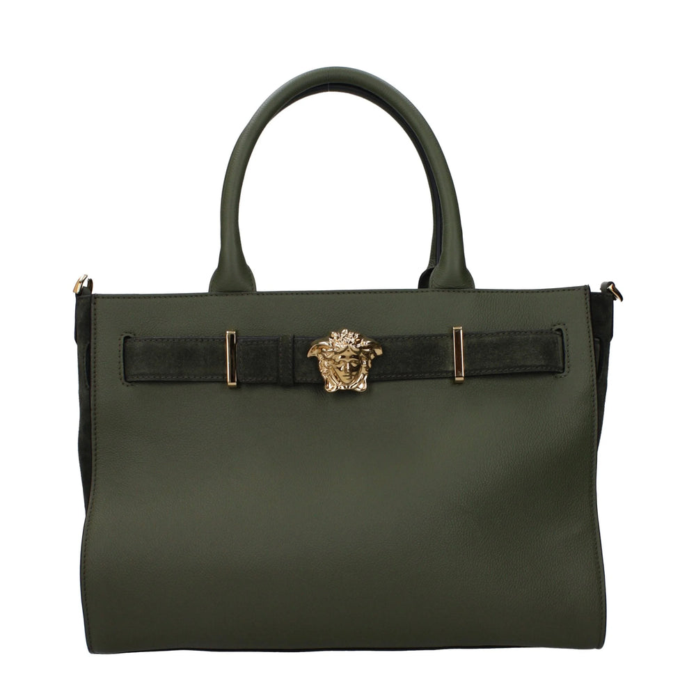 Versace Green Leather Handbag