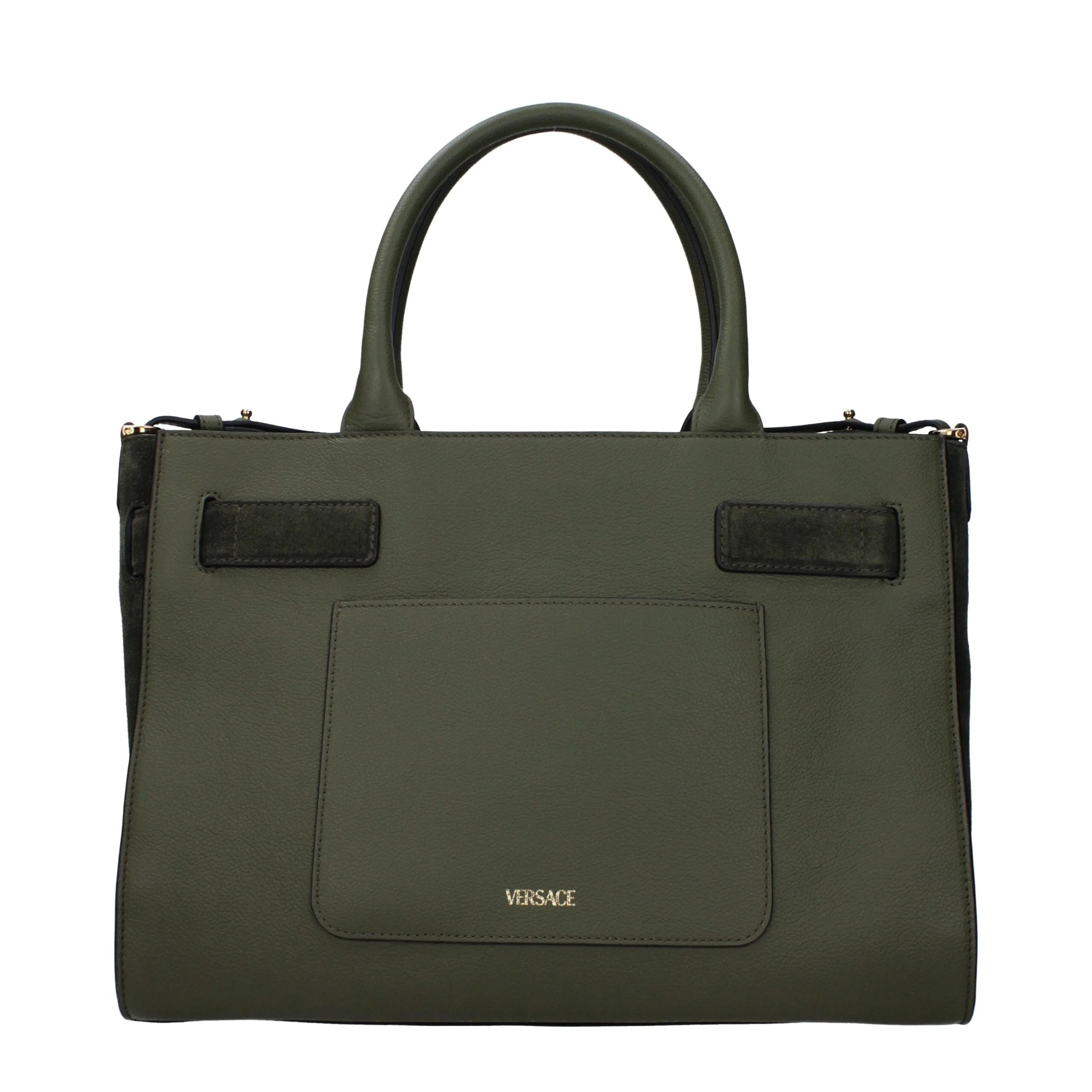 Versace Green Leather Handbag