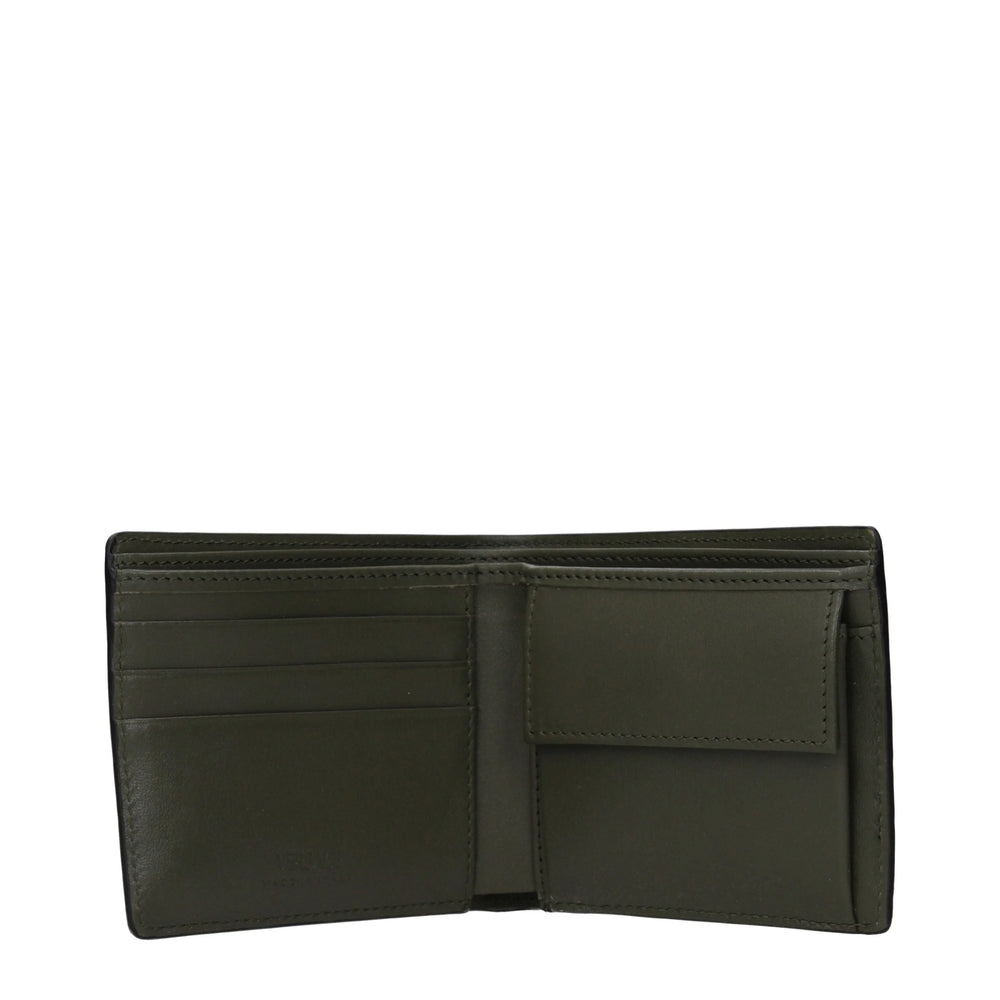 Versace Green Leather Wallet