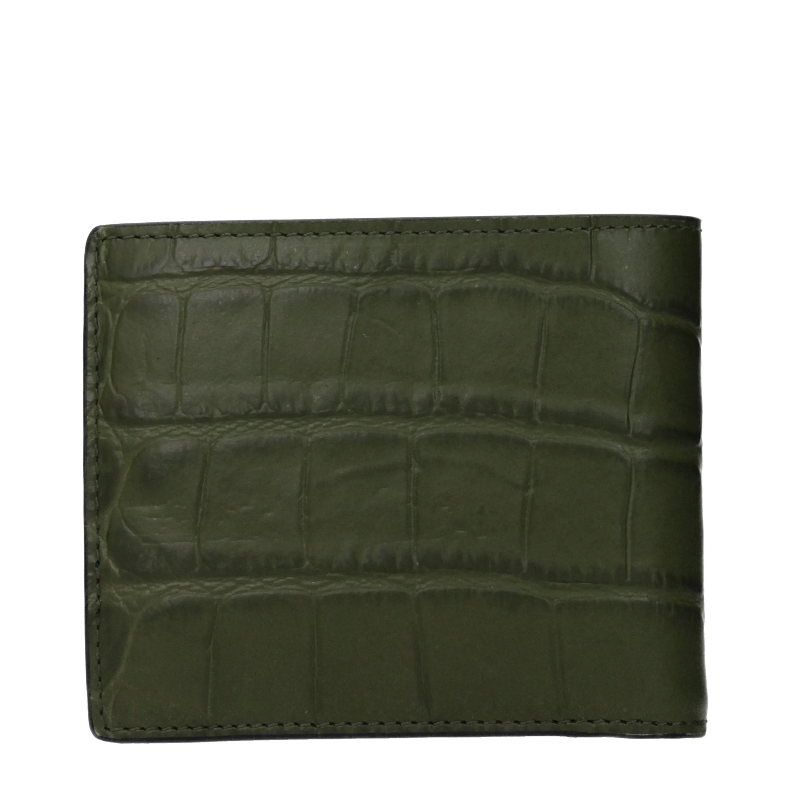 Versace Green Leather Wallet