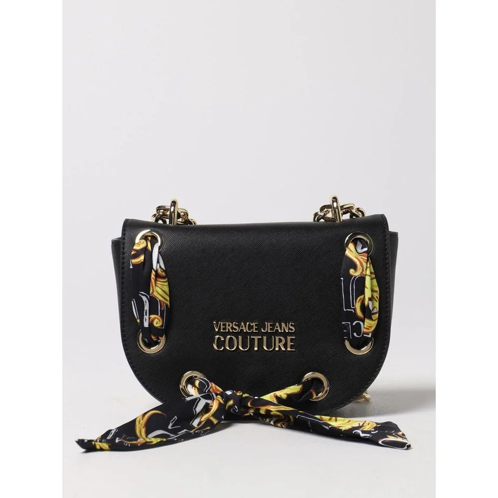Versace Jeans Black Artificial Leather Crossbody Bag