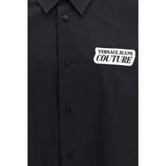Versace Jeans Black Cotton Dress Shirt - IT50 | L