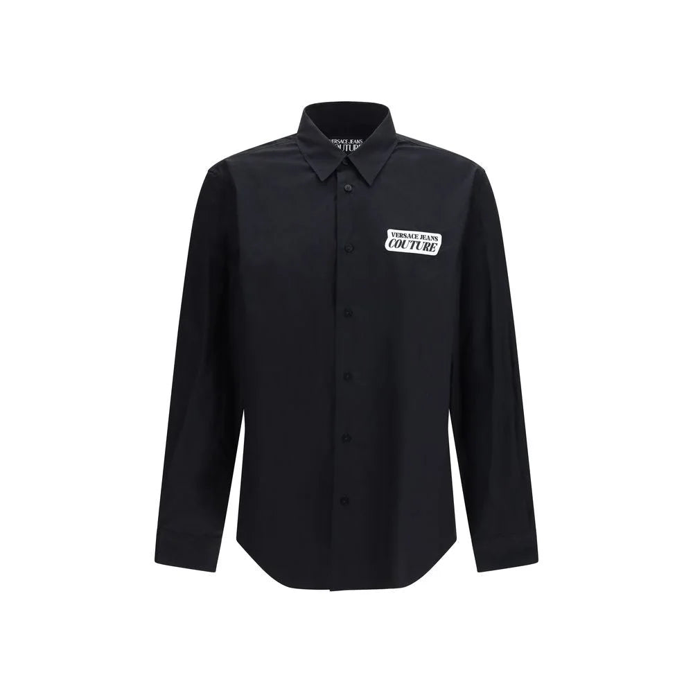 Versace Jeans Black Cotton Dress Shirt - IT50 | L