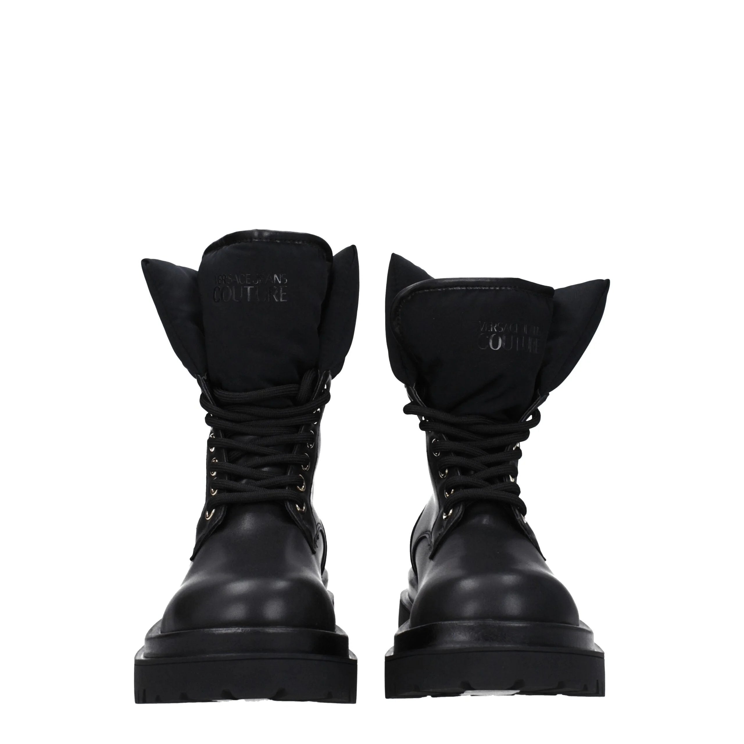 Versace Jeans Black Polyethylene Ankle Boots - EU40/US10