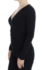 Versace Jeans Black Stretch Longsleeve Sweater - IT40 | XS - Sweaters