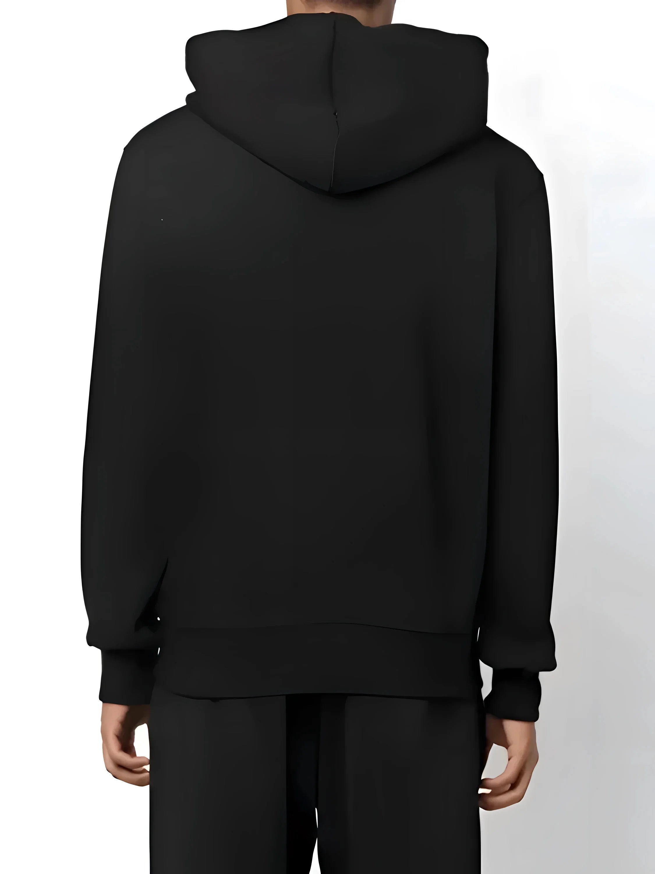 Versace Jeans Chic Black Hooded Sweatshirt - Hoodies