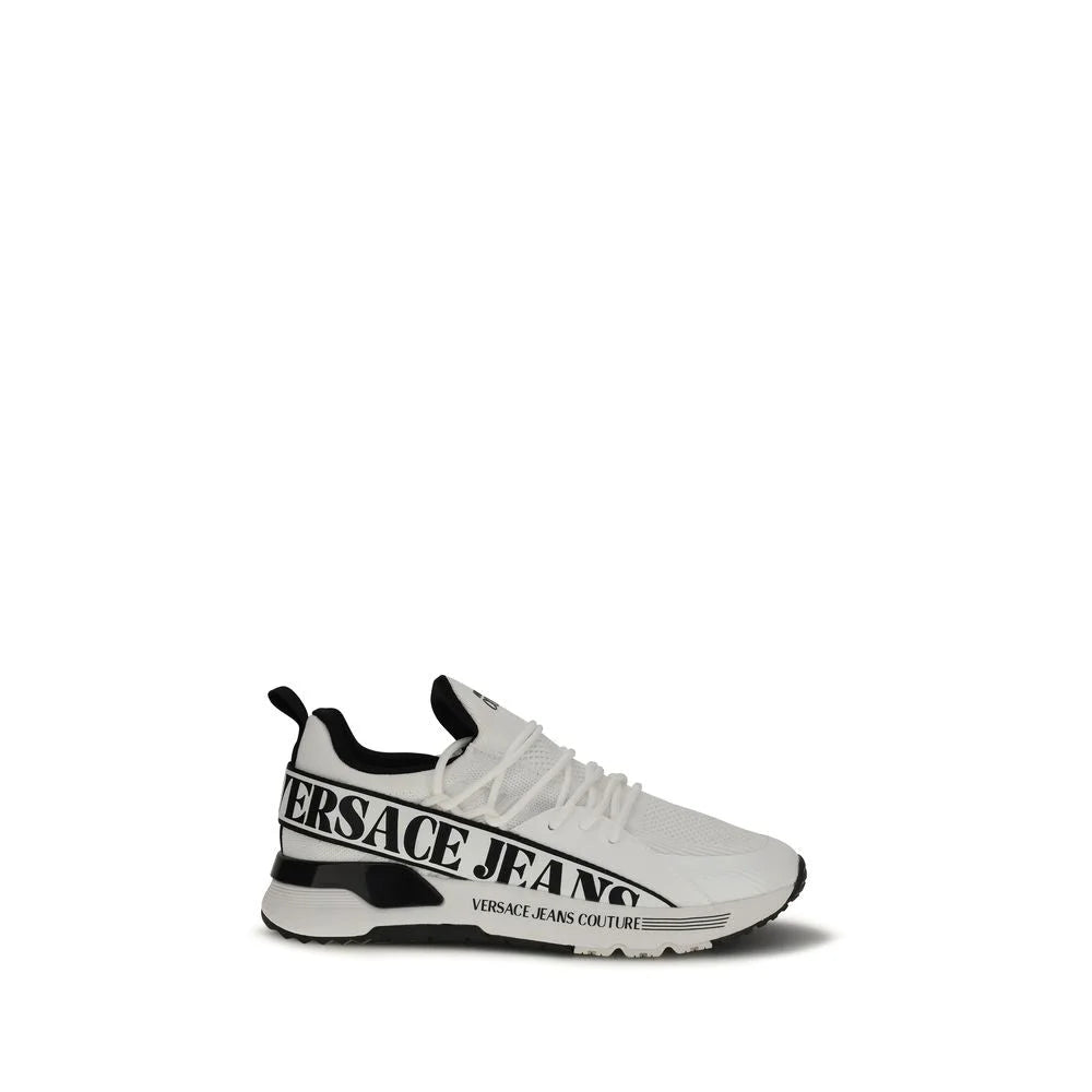 Versace Jeans White Polyester Athletic Sneakers - EU42/US9