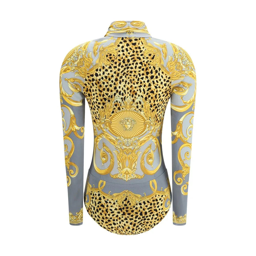 Versace Leopard draped Bodysuit - IT40 | M