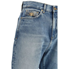 Versace Light Blue Cotton Jeans Denim