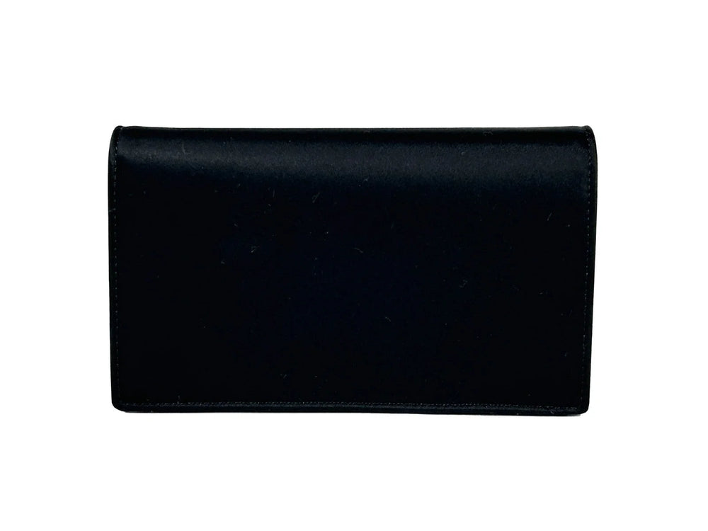 Versace Mini Chain Black Crossbody Wallet Bag