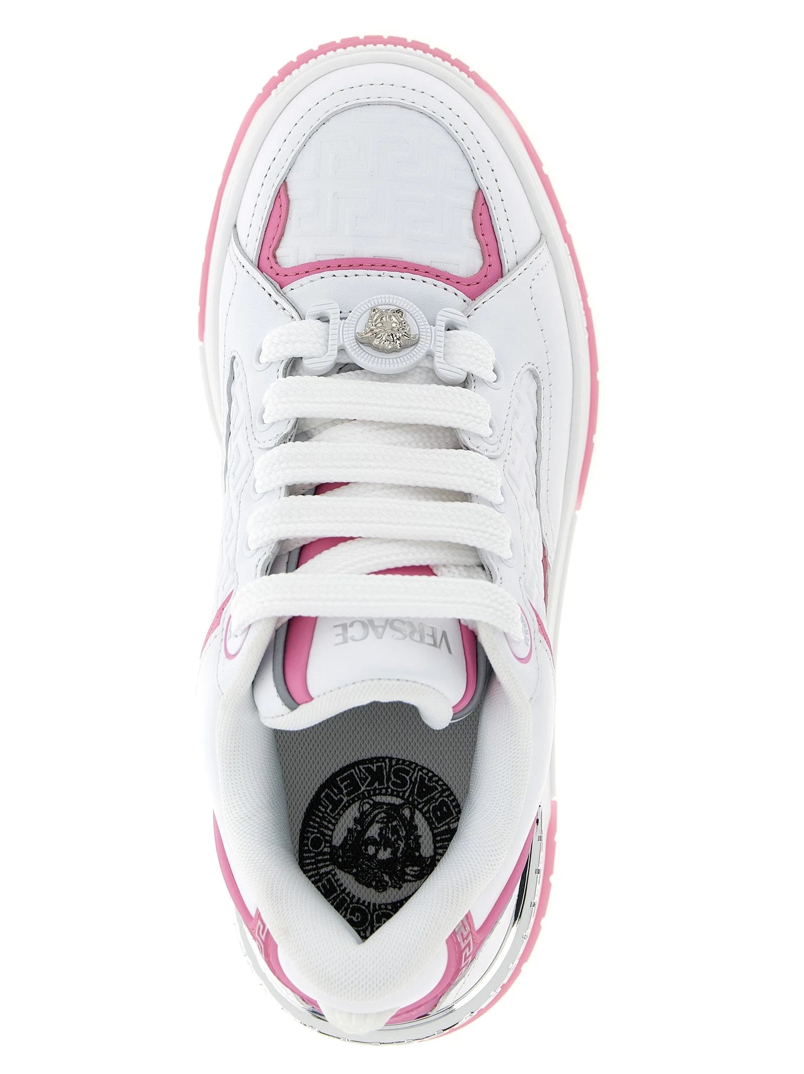 Versace Multicolor Calfskin Athletic Sneakers