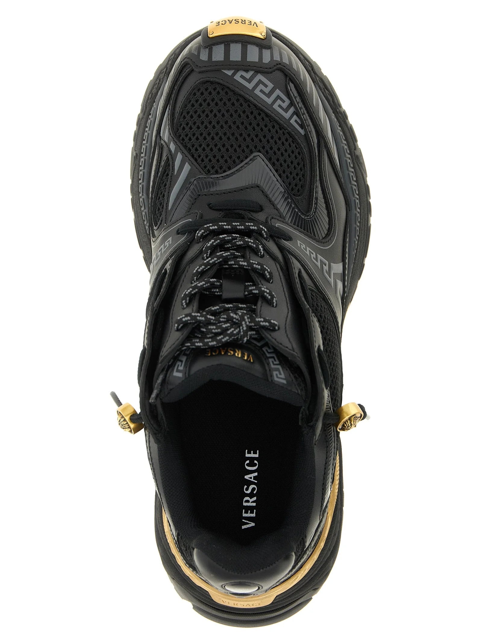 Versace Multicolor Calfskin Athletic Sneakers - EU 41 | US 8