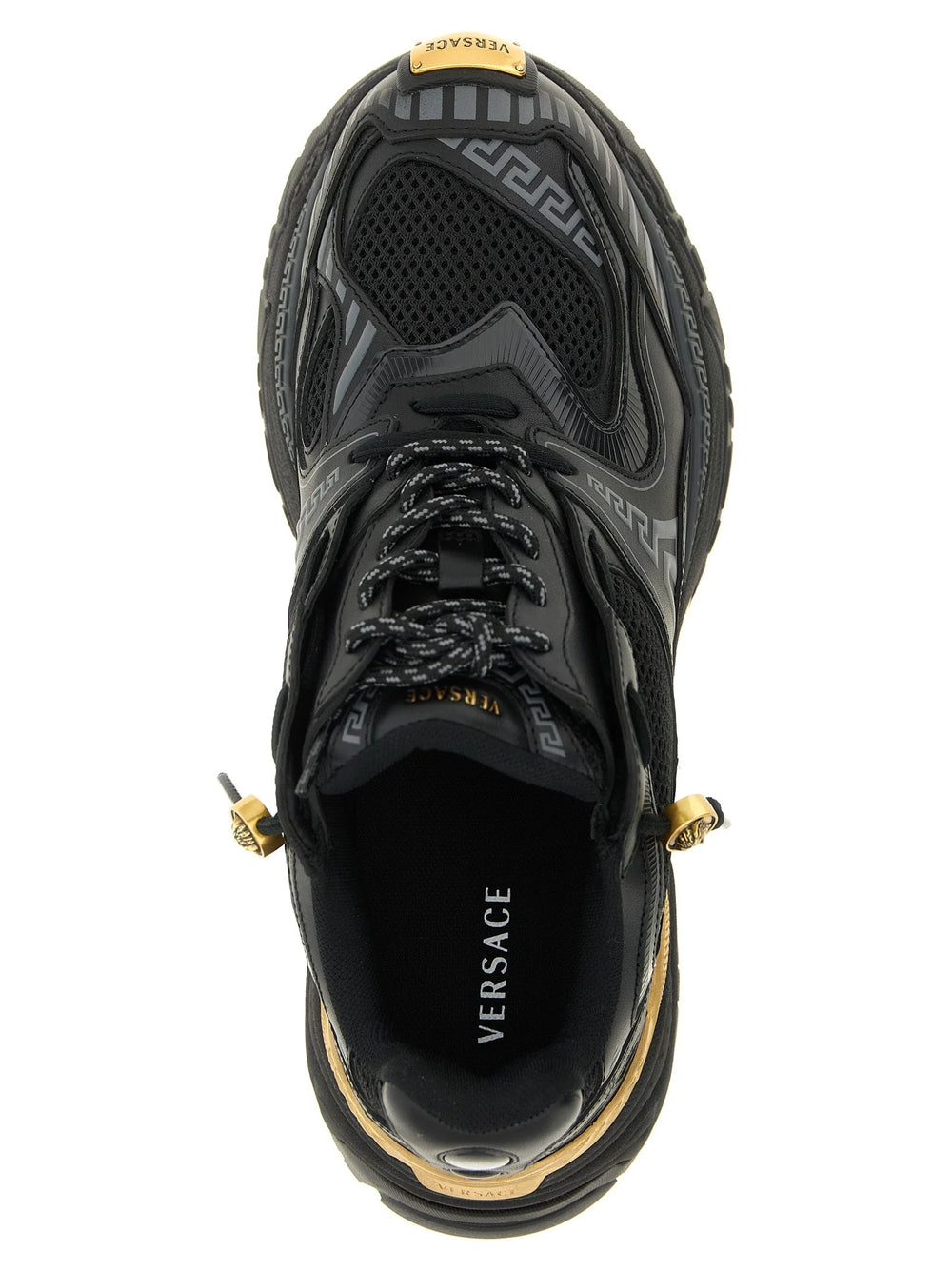 Versace Multicolor Calfskin Athletic Sneakers - EU 41 | US 8