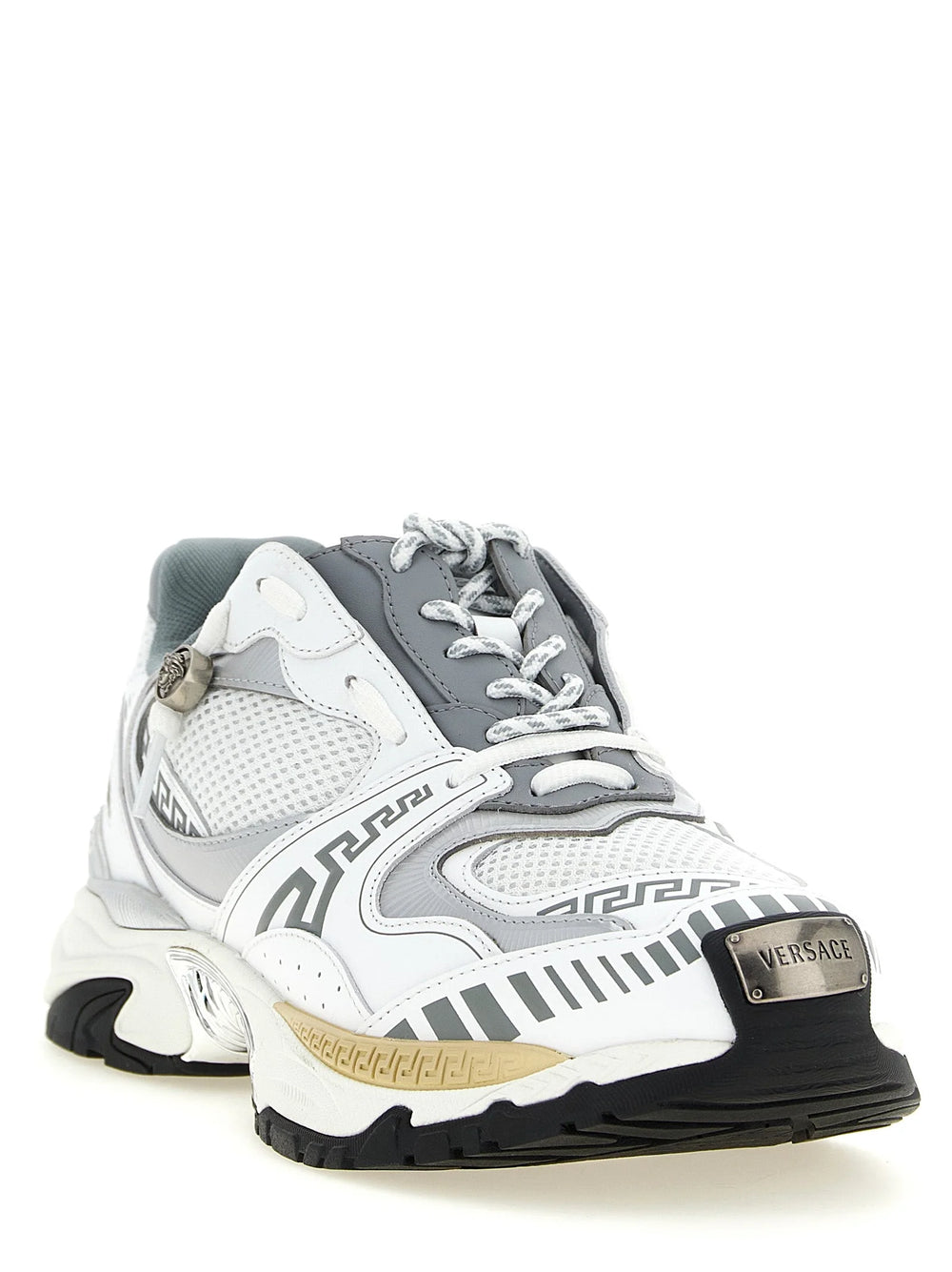 Versace Multicolor Calfskin Chunky Sneakers - EU 42 | US 9