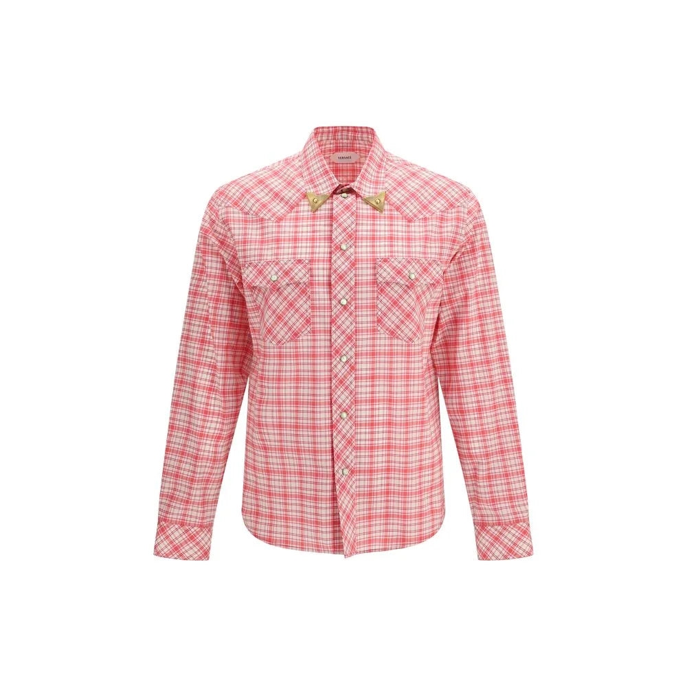 Versace Multicolor Cotton Pattern Shirt - IT50 | L