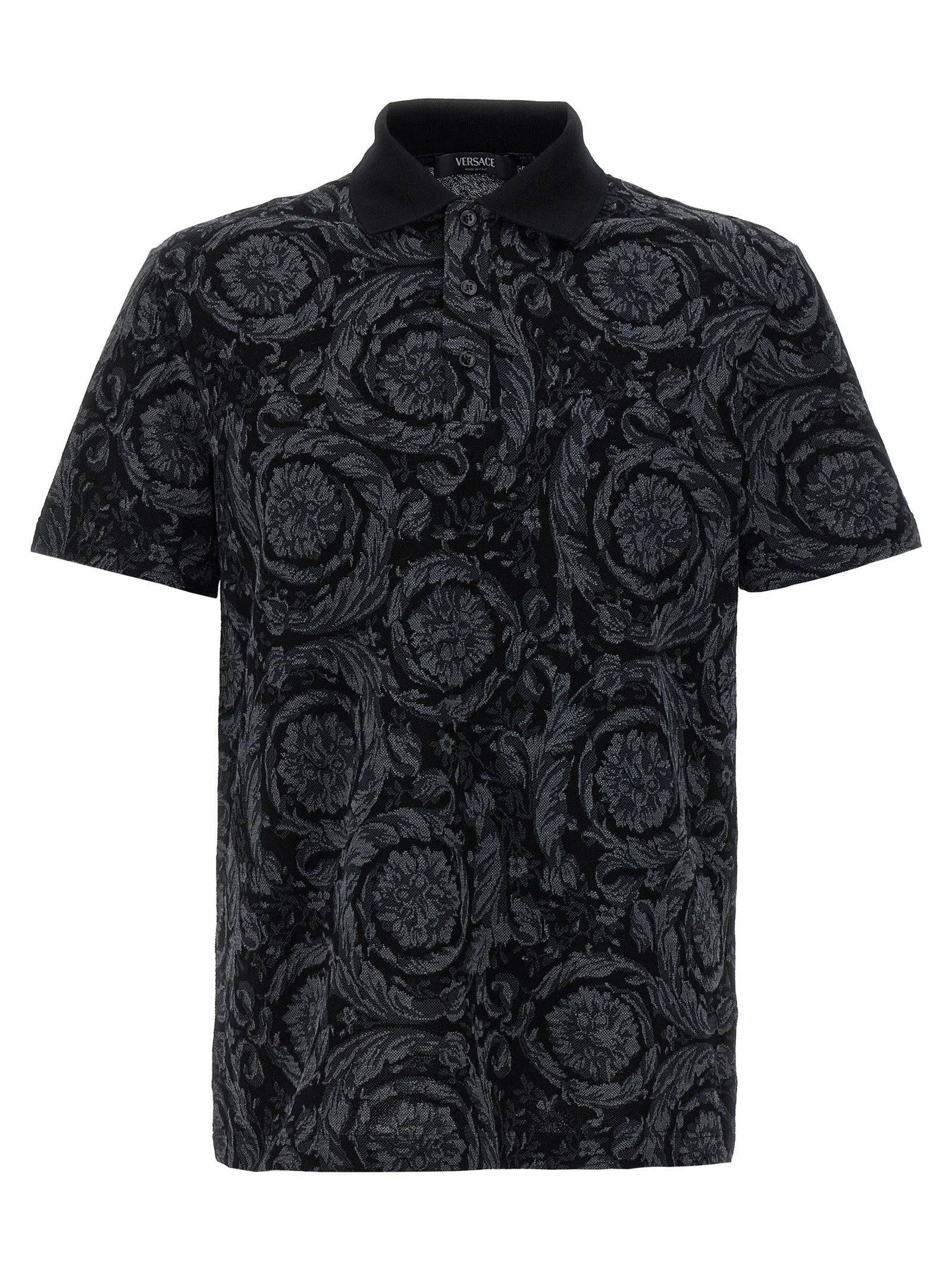 Versace Multicolor Cotton Polo Shirt