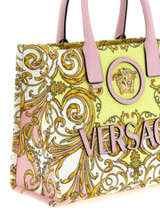 Versace Multicolor Cotton Tote Bag