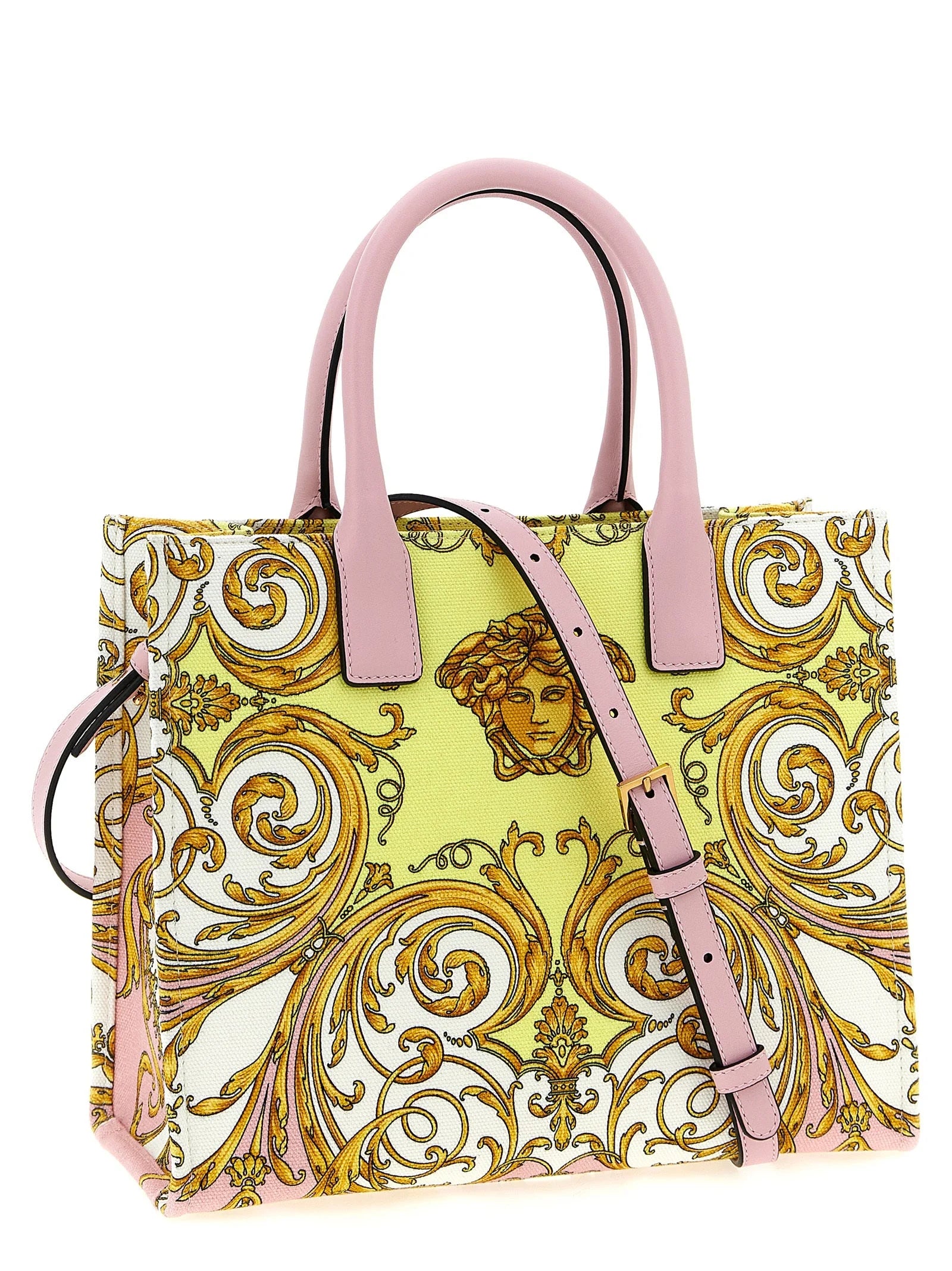 Versace Multicolor Cotton Tote Bag