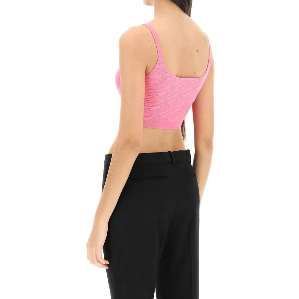 Versace Multicolor Elastane Tank Tops - 42
