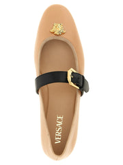 Versace Multicolor Lamb Leather Ballet Flats
