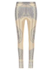 Versace Multicolor Polyester Leggings - IT38