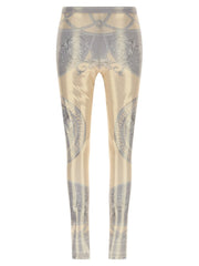 Versace Multicolor Polyester Leggings - IT38