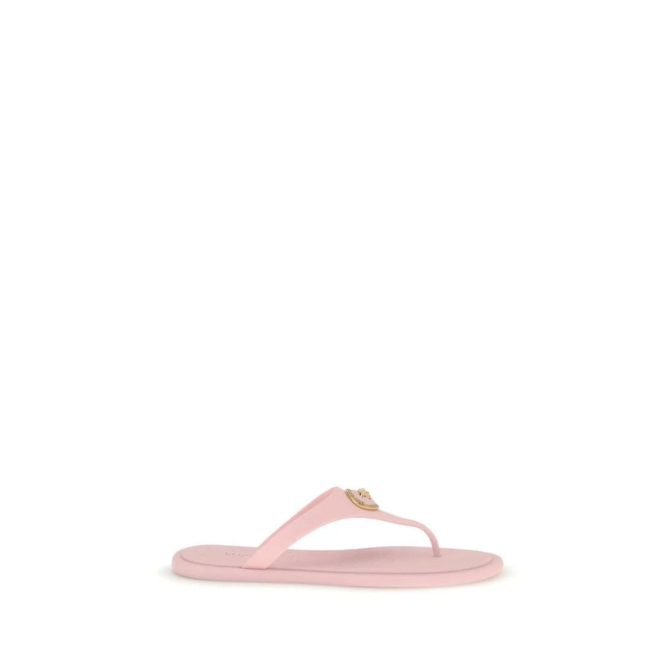 Versace Multicolor Rubber Flip-Flop Sandals - EU36/US6