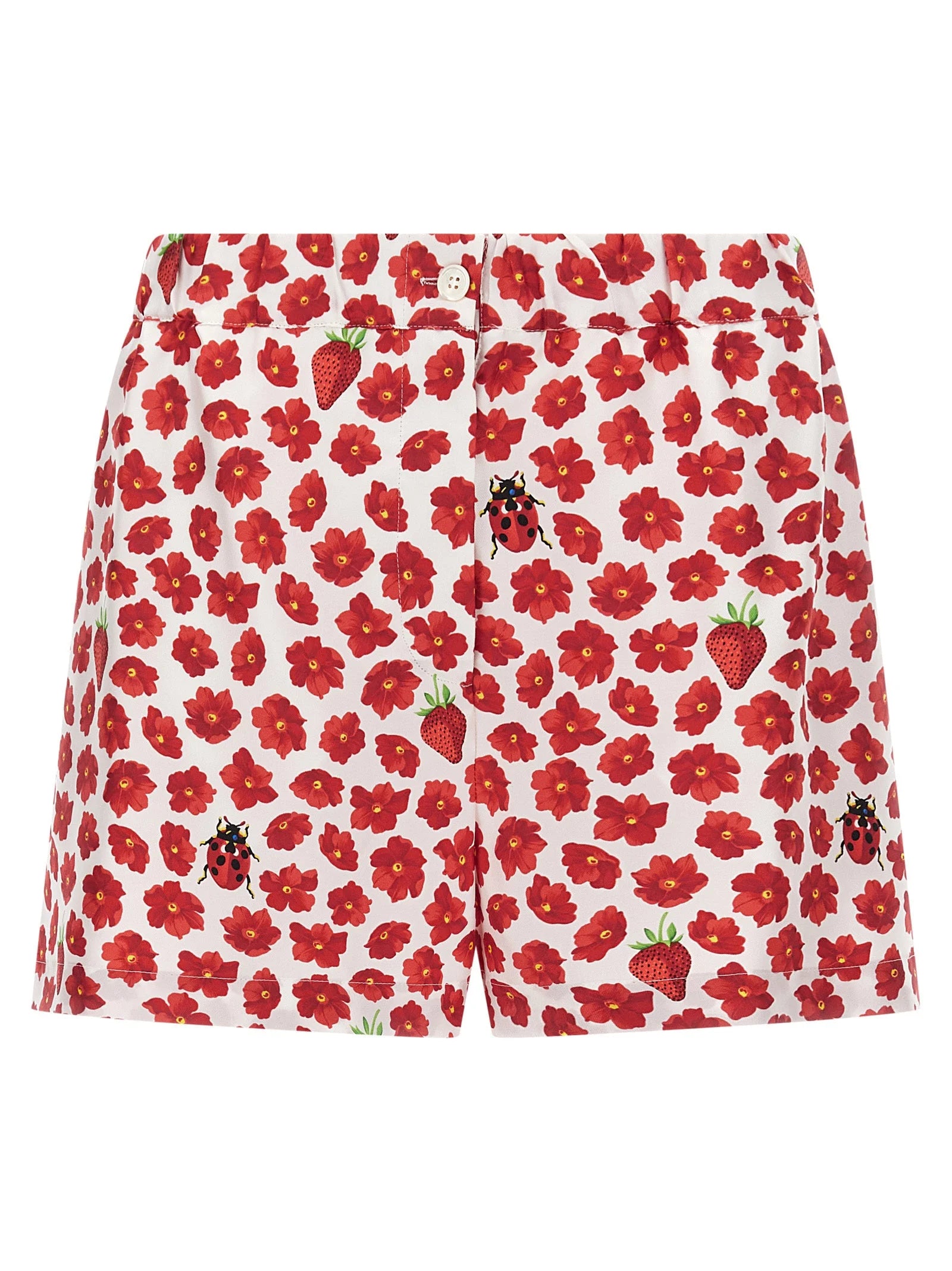 Versace Multicolor Silk Bermuda Shorts - IT40