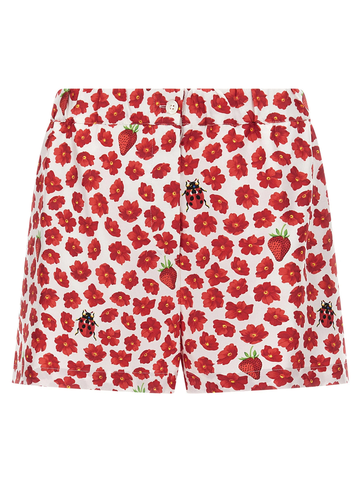 Versace Multicolor Silk Bermuda Shorts - IT40