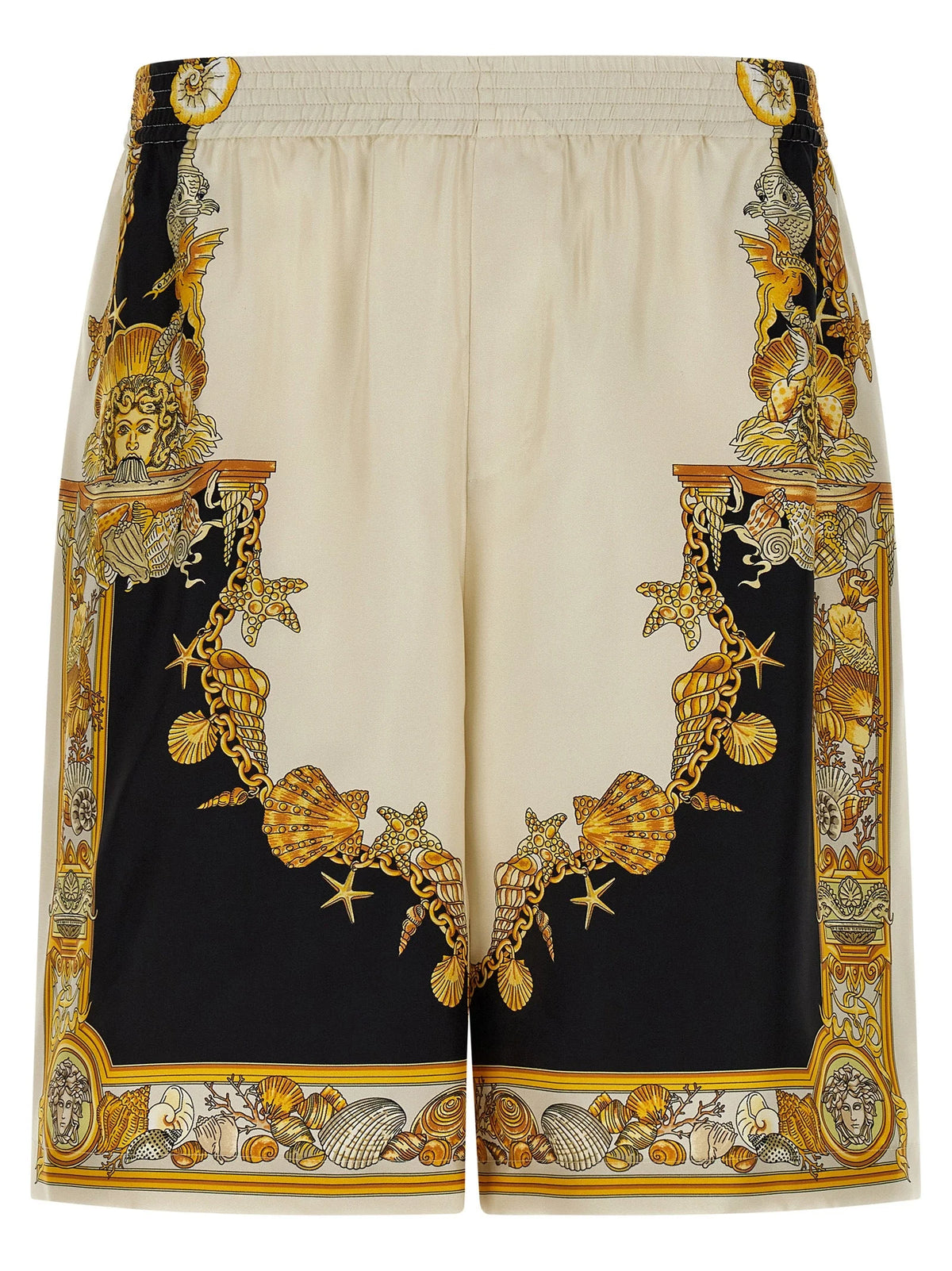 Versace Multicolor Silk Bermuda Shorts - IT50 | L