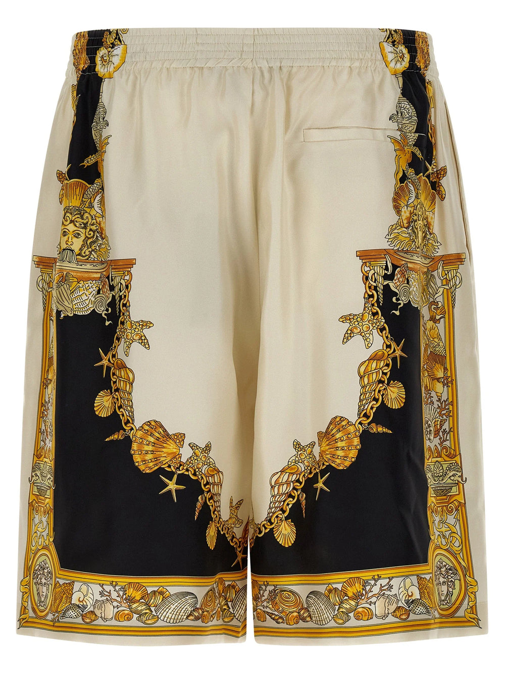 Versace Multicolor Silk Bermuda Shorts - IT50 | L