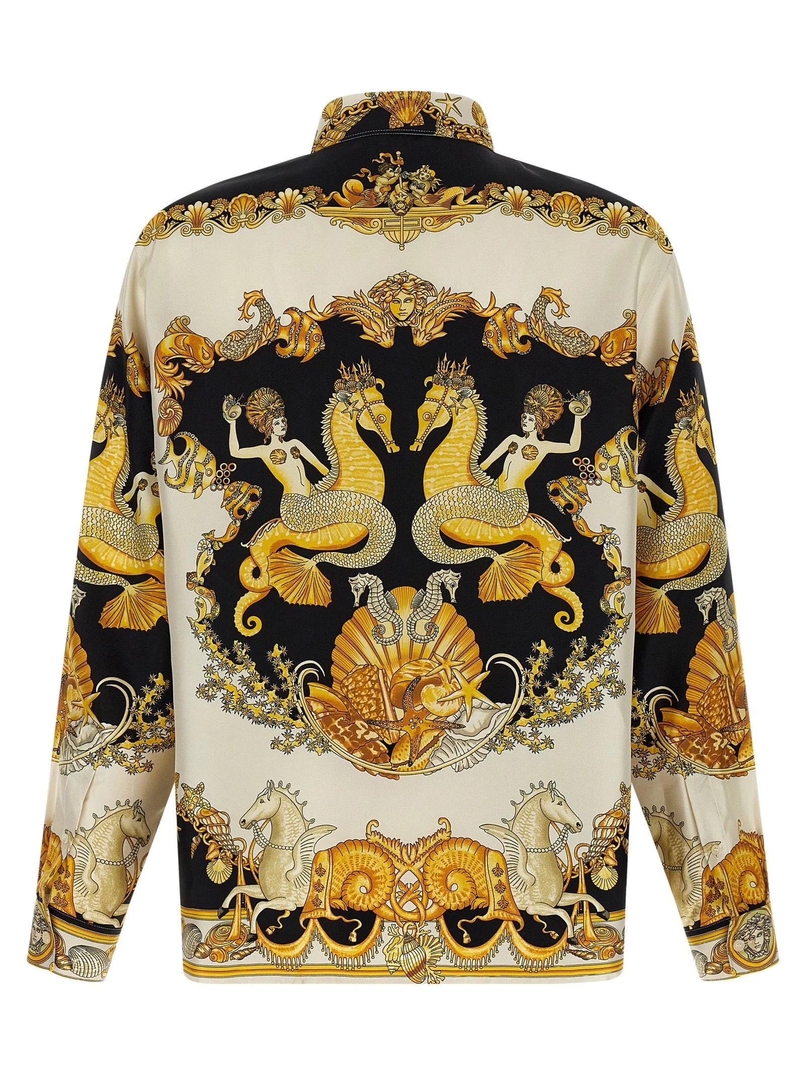 Versace Multicolor Silk Blouse - XXL