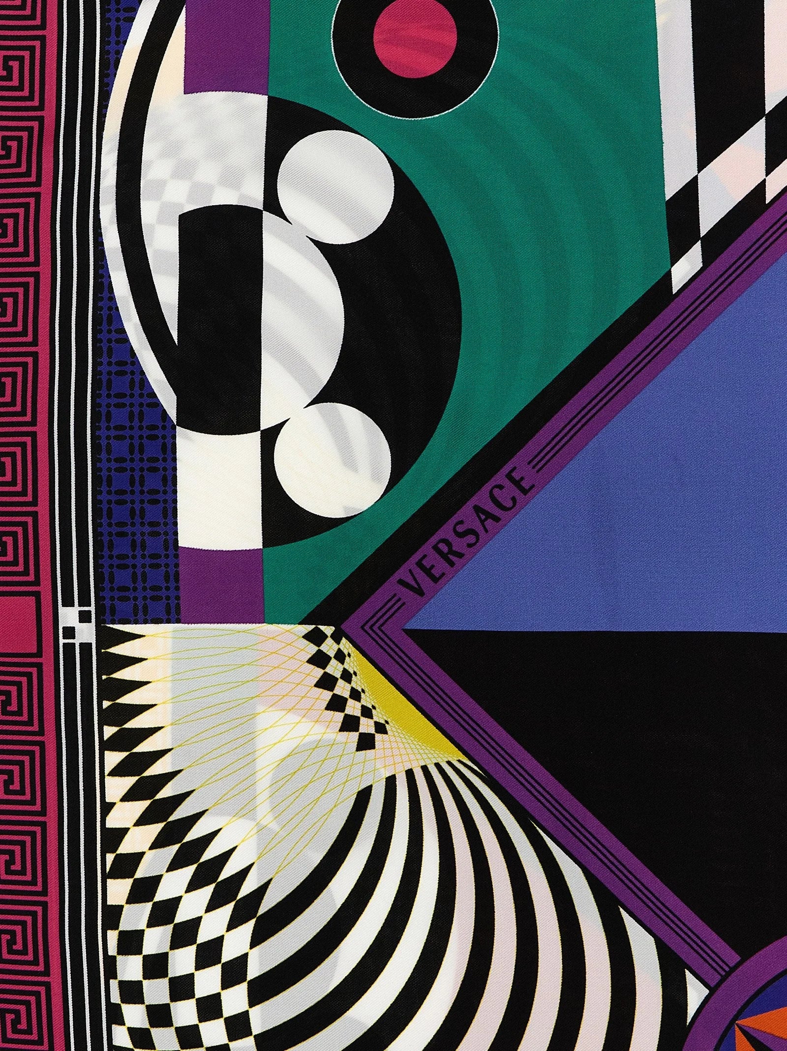 Foulard Versace in seta multicolore
