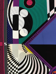 Foulard Versace in seta multicolore
