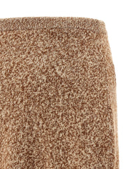 Versace Multicolor Virgin Wool Long Skirt