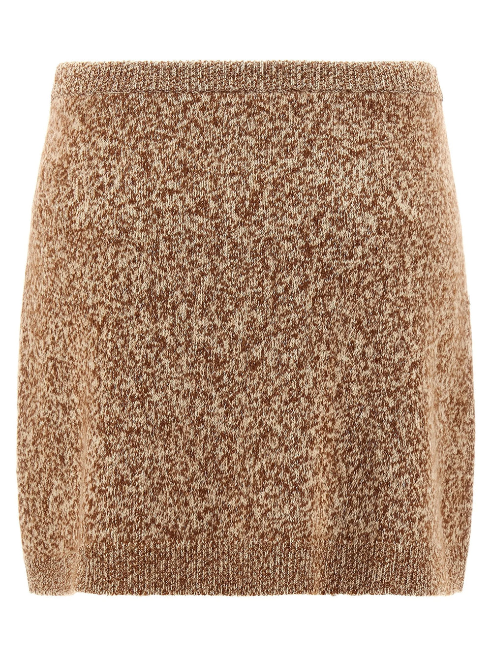 Versace Multicolor Virgin Wool Long Skirt