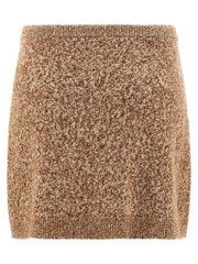 Versace Multicolor Virgin Wool Long Skirt