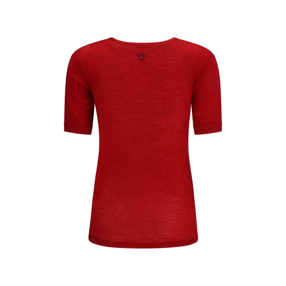 Versace Multicolor Wool Oves Aries T-Shirt