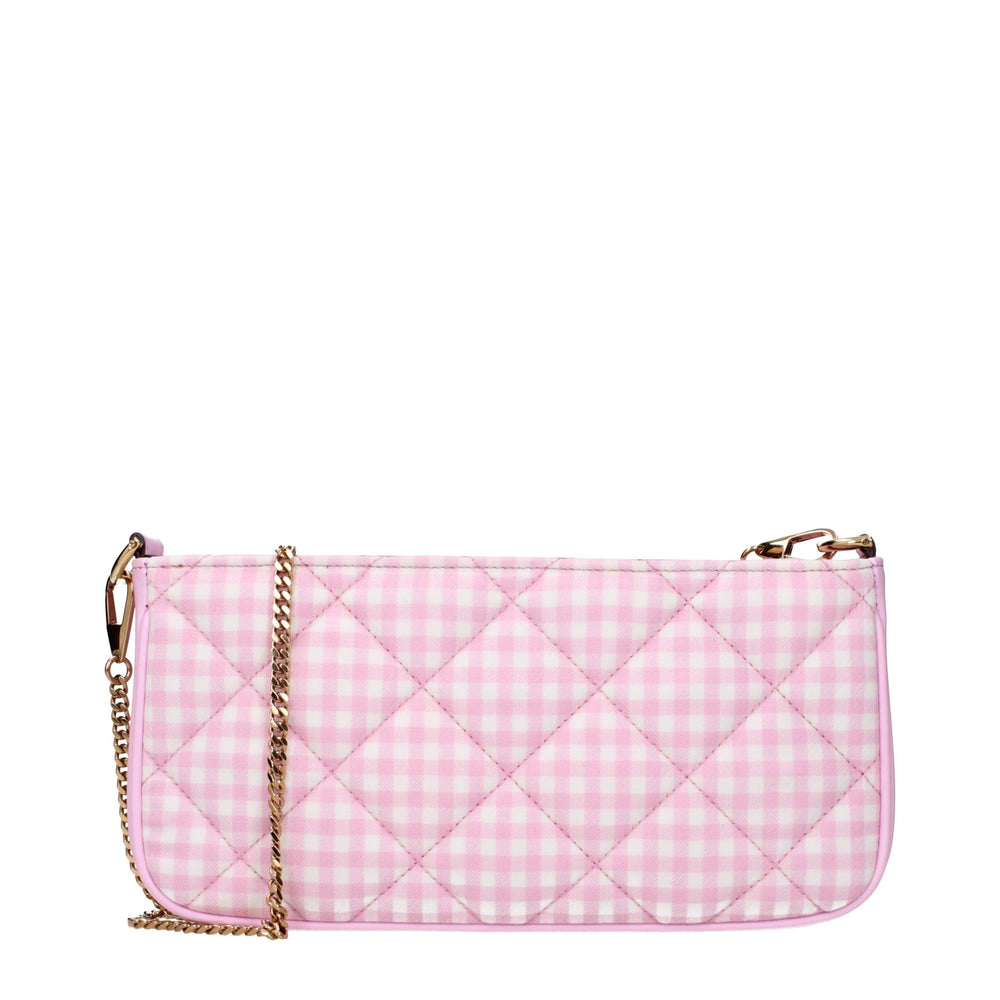 Versace Pink Fabric Shoulder Bags
