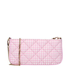 Versace Pink Fabric Shoulder Bags