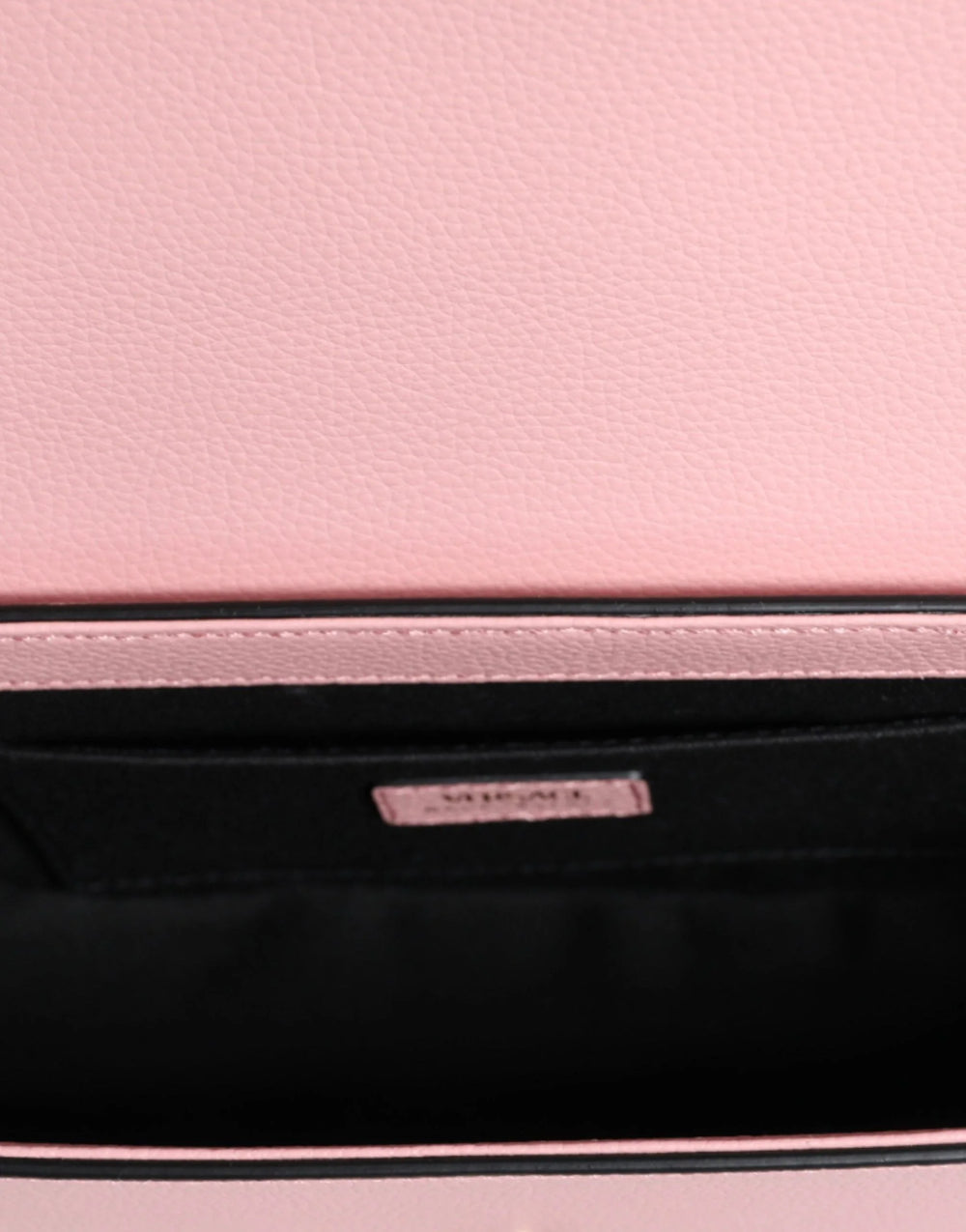 Versace Pink Grainy Calf Leather Logo Crossbody Shoulder Bag - Cross Body Bags