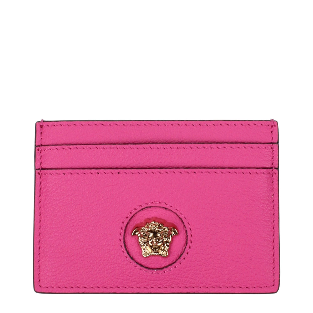 Versace Pink Leather Cardholders