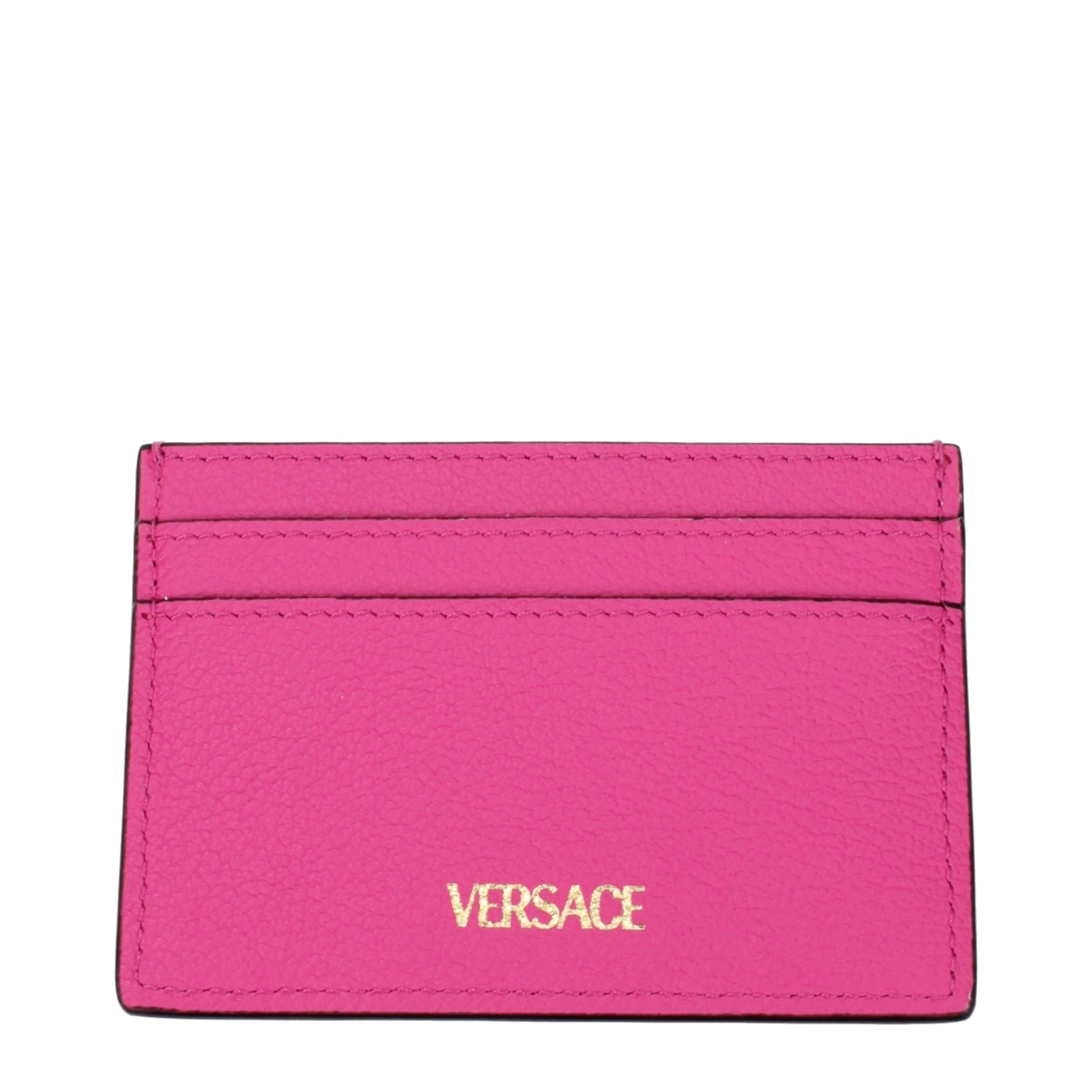 Versace Pink Leather Cardholders