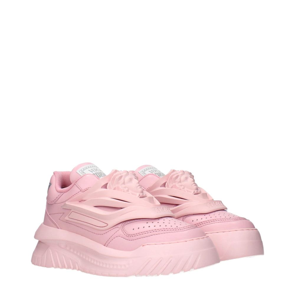 Różowe masywne sneakersy Versace ze skóry - EU36/US6