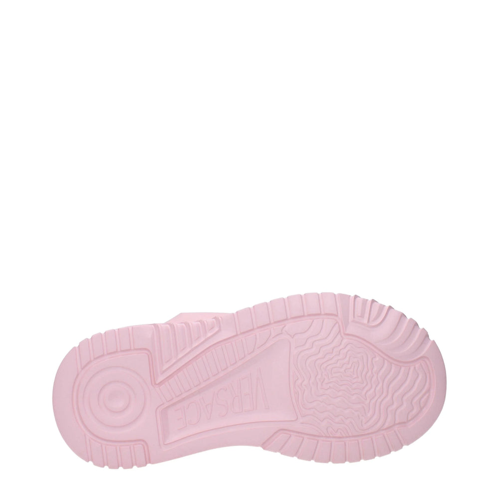 Versace Różowe sneakersy z masywnej podeszwy ze skóry - EU36/US6