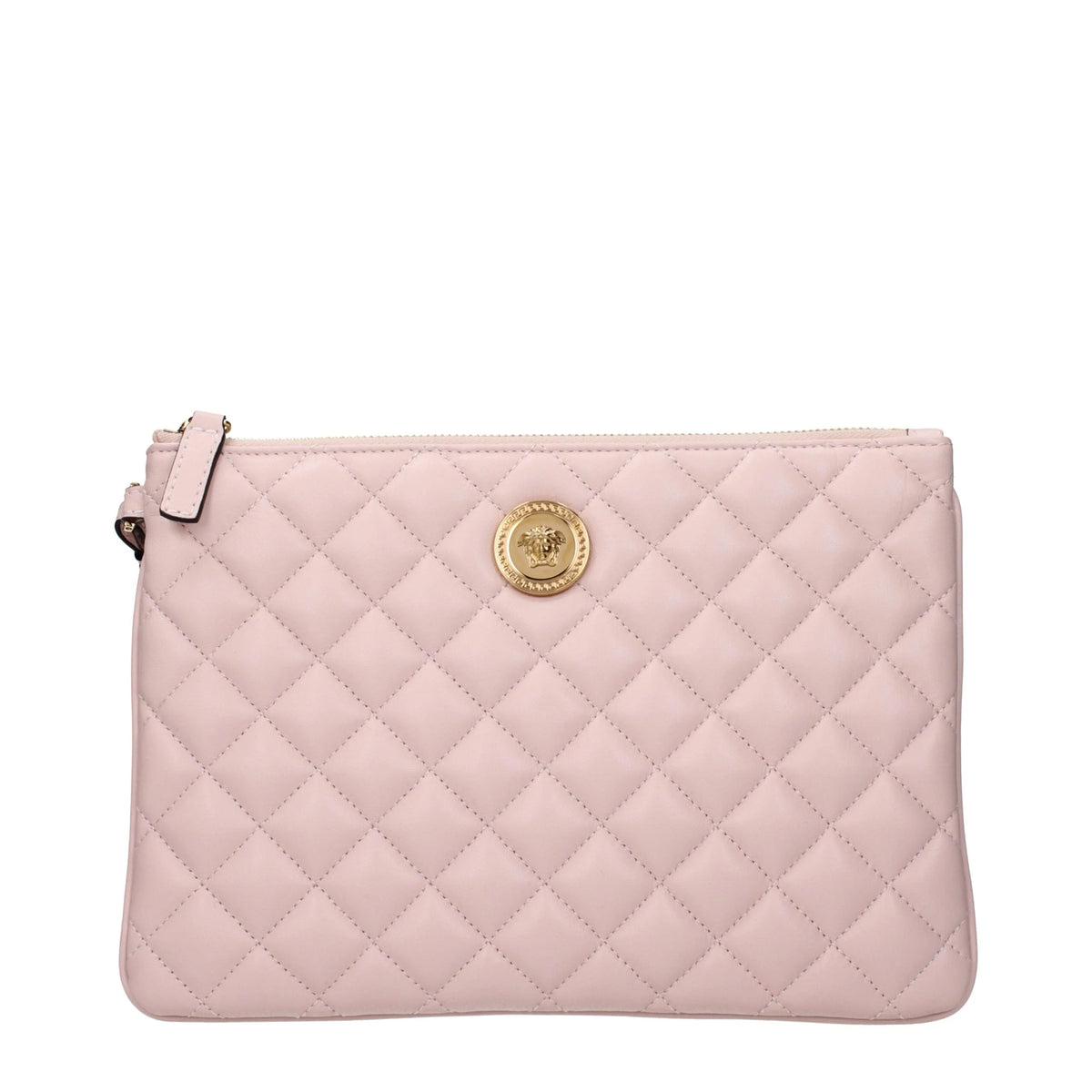 Versace Pink Leather Clutch Bags