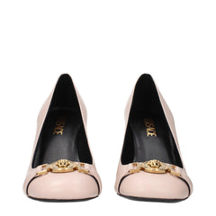 Versace Pink Leather High Heel Pumps